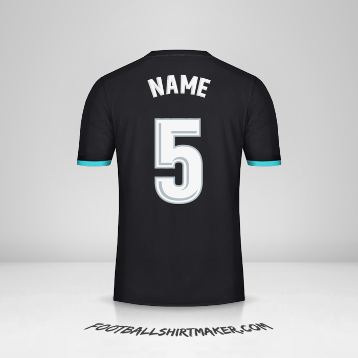 Shirt Real Madrid CF 2017/18 Away -  name - 5