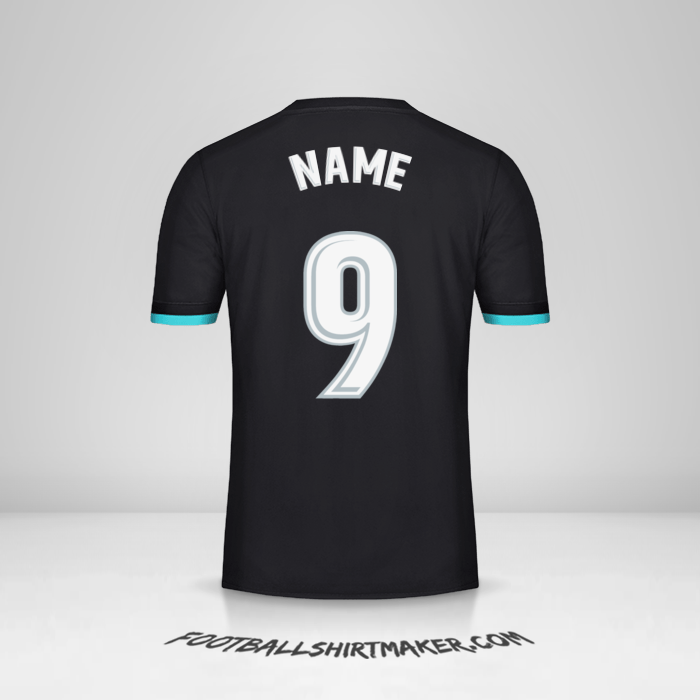 Jersey Real Madrid CF 2017/18 Away -  name - 9