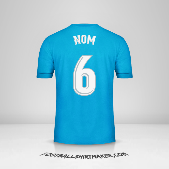 Maillot Real Madrid CF 2017/18 Troisième -  nom - 6