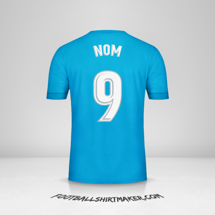 Maillot Real Madrid CF 2017/18 Troisième -  nom - 9