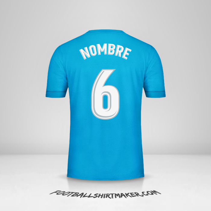 Jersey Real Madrid CF 2017/18 Tercera -  nombre - 6