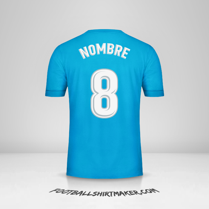 Jersey Real Madrid CF 2017/18 Tercera -  nombre - 8