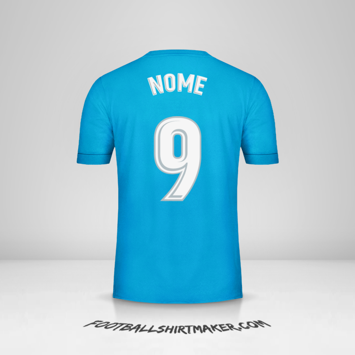 Camisola Real Madrid CF 2017/18 Terceira -  nome - 9