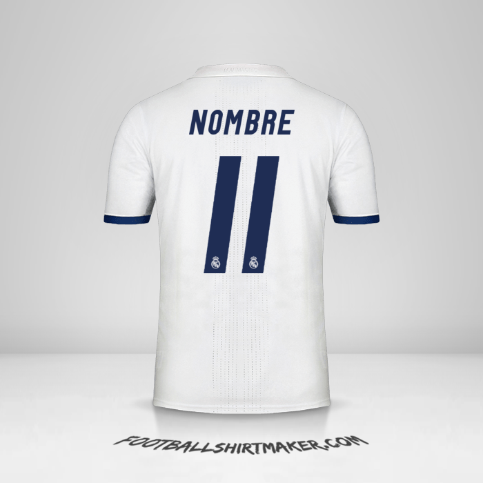 Jersey Real Madrid CF 2016/17 -  nombre - 11