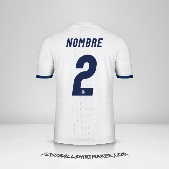 Camiseta Real Madrid CF 2016/17 -  nombre - 2