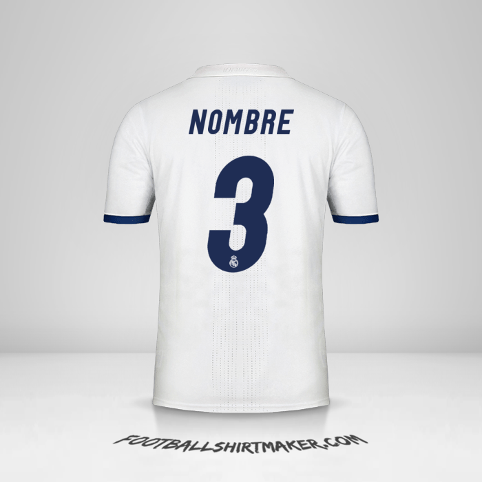 Jersey Real Madrid CF 2016/17 -  nombre - 3