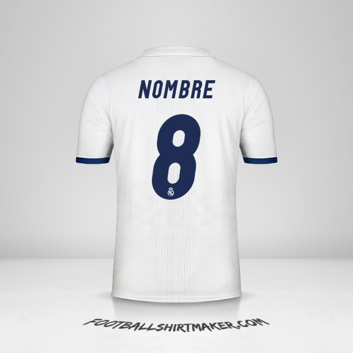 Jersey Real Madrid CF 2016/17 -  nombre - 8