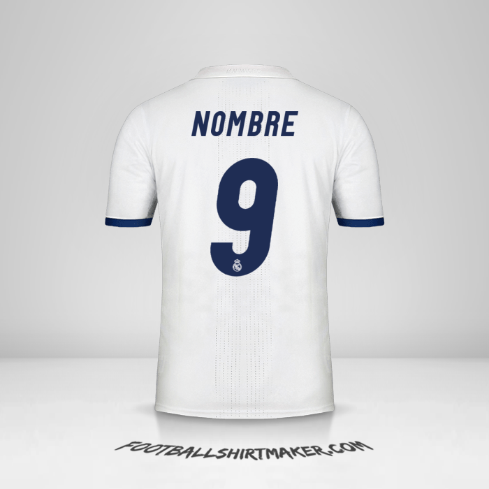 Jersey Real Madrid CF 2016/17 -  nombre - 9