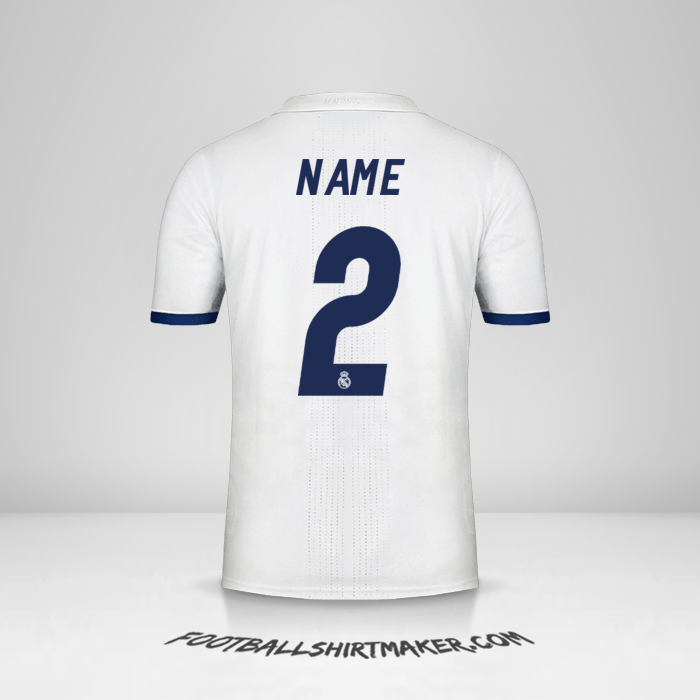 Jersey Real Madrid CF 2016/17 -  name - 2
