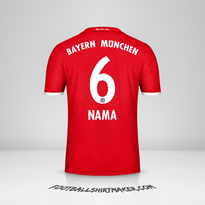 Jersey FC Bayern Munchen 2016/17 -  nama - 6