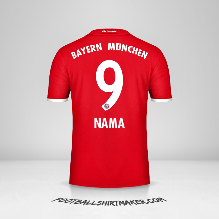 Jersey FC Bayern Munchen 2016/17 -  nama - 9