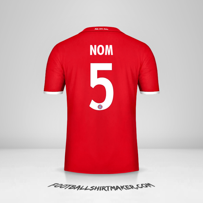 Maillot FC Bayern Munchen Cup 2016/17 -  nom - 5