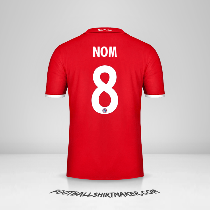 Maillot FC Bayern Munchen Cup 2016/17 -  nom - 8