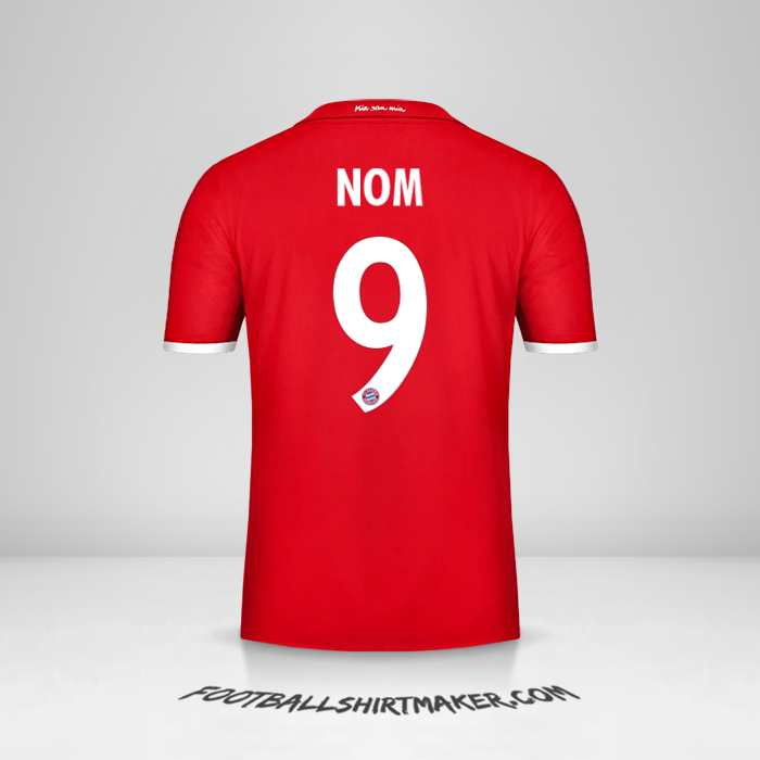 Maillot FC Bayern Munchen Cup 2016/17 -  nom - 9