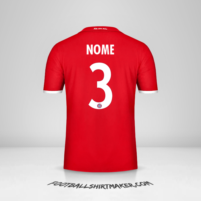 Maglia FC Bayern Munchen Cup 2016/17 -  nome - 3
