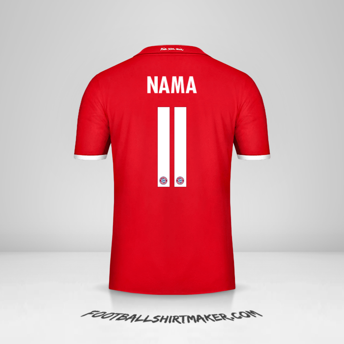 Jersey FC Bayern Munchen Cup 2016/17 -  nama - 11