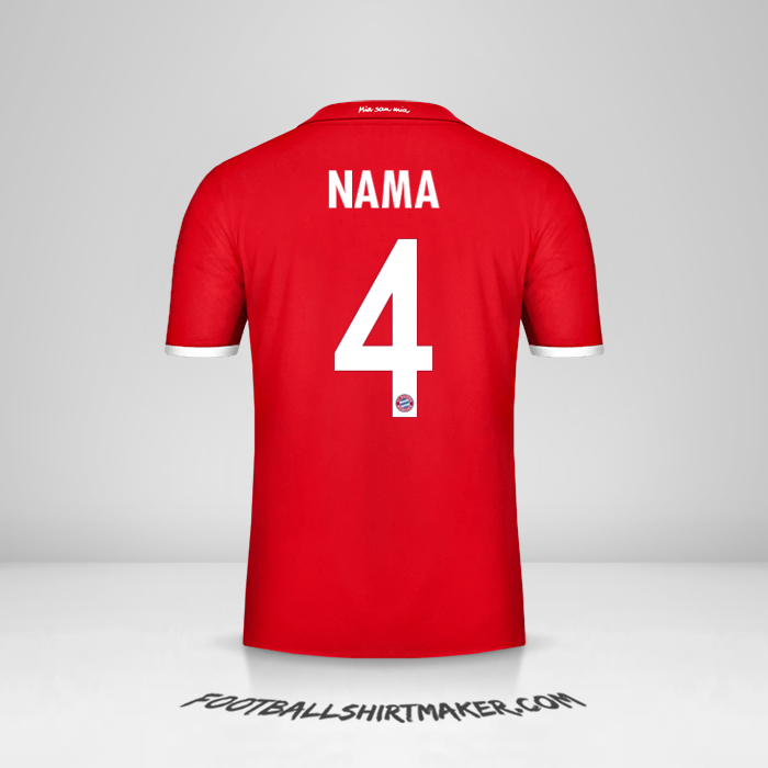 Jersey FC Bayern Munchen Cup 2016/17 -  nama - 4