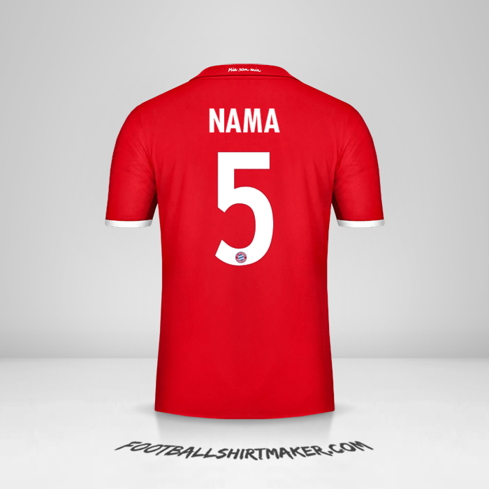 Jersey FC Bayern Munchen Cup 2016/17 -  nama - 5