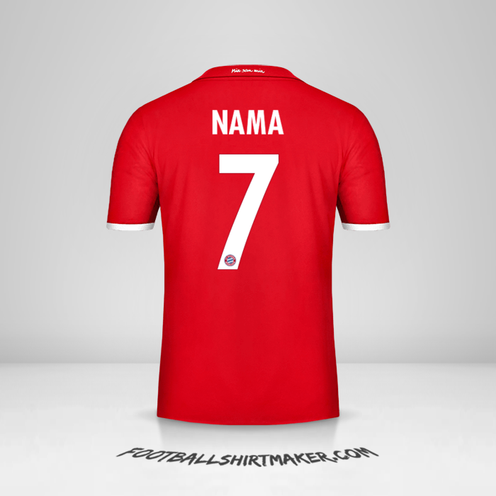 Jersey FC Bayern Munchen Cup 2016/17 -  nama - 7