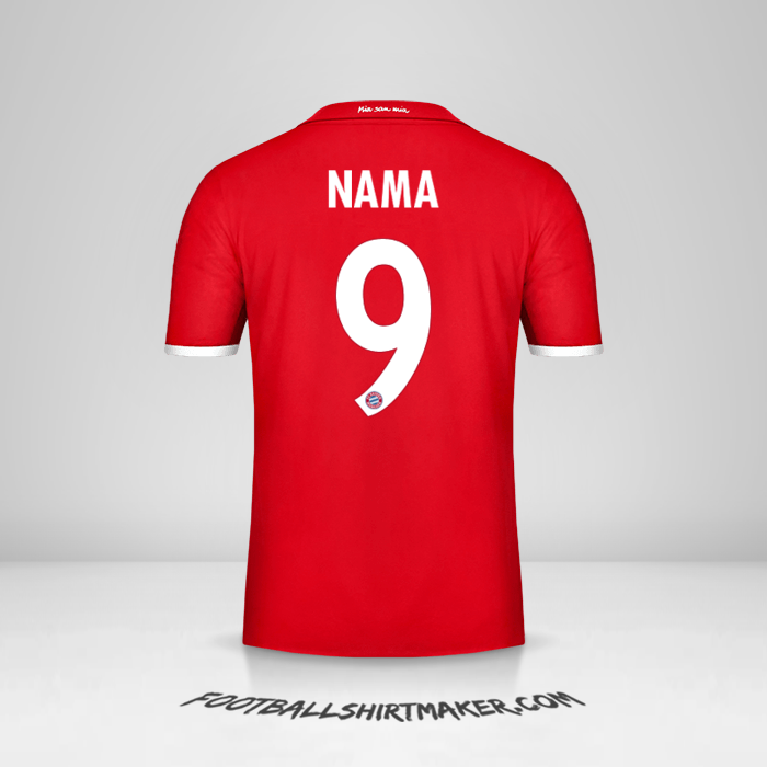 Jersey FC Bayern Munchen Cup 2016/17 -  nama - 9