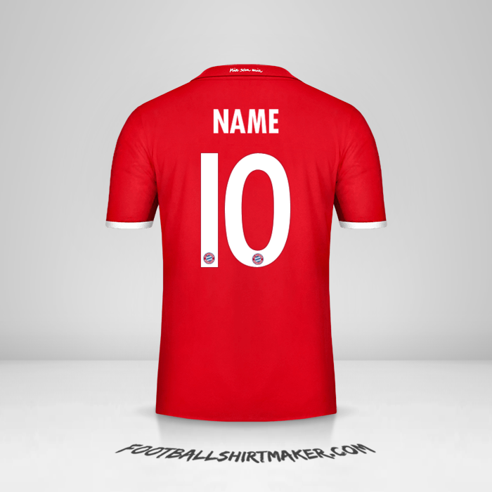 Trikot FC Bayern Munchen Cup 2016/17 -  name - 10