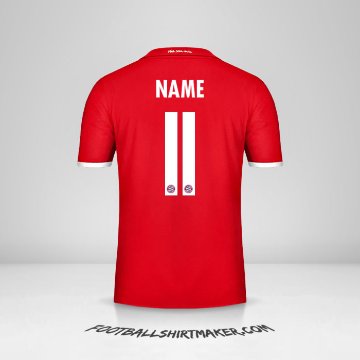 Shirt FC Bayern Munchen Cup 2016/17 -  name - 11