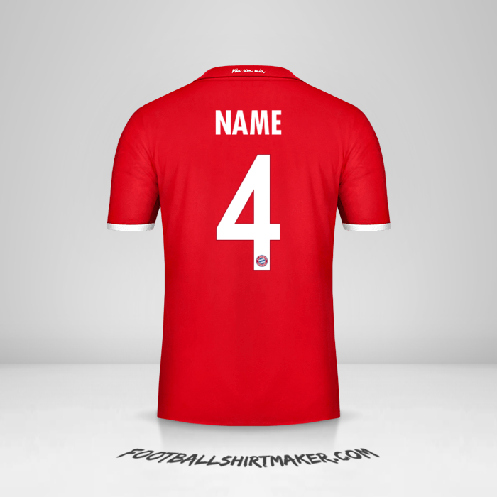 Trikot FC Bayern Munchen Cup 2016/17 -  name - 4