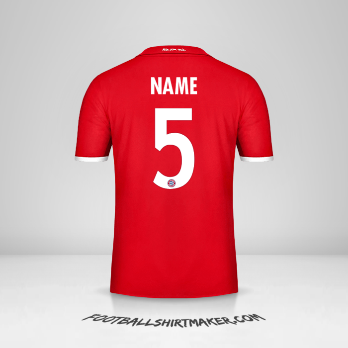 Trikot FC Bayern Munchen Cup 2016/17 -  name - 5