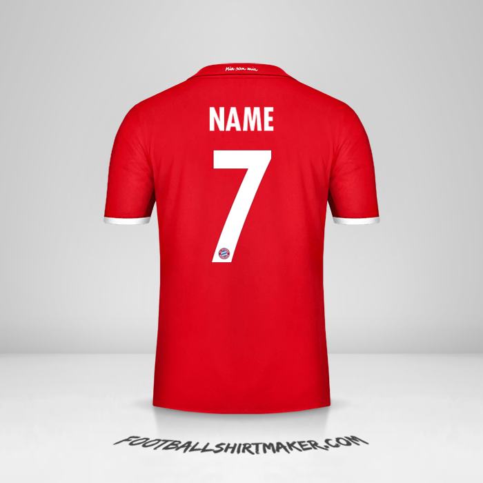 Shirt FC Bayern Munchen Cup 2016/17 -  name - 7