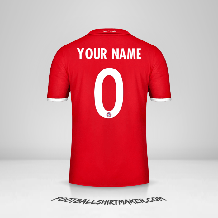 Shirt FC Bayern Munchen Cup 2016/17 -  your name - 0