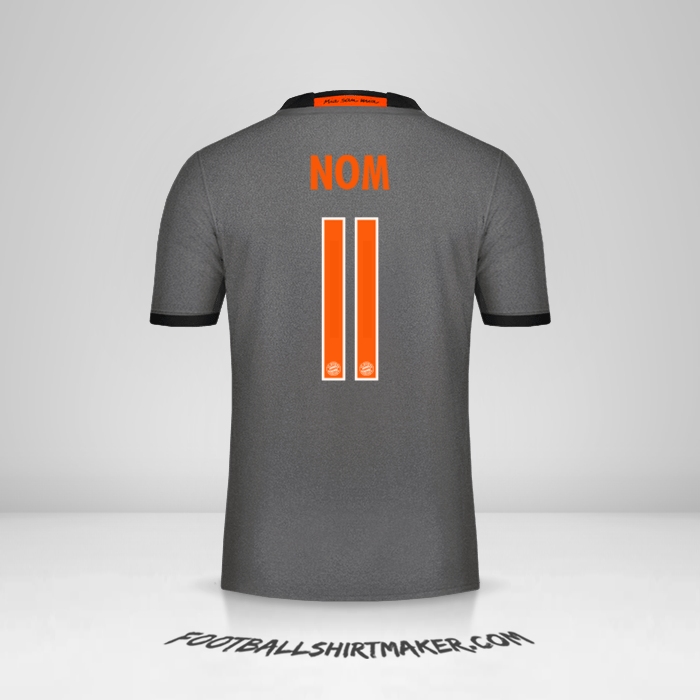 Maillot FC Bayern Munchen Cup 2016/17 Extérieur -  nom - 11