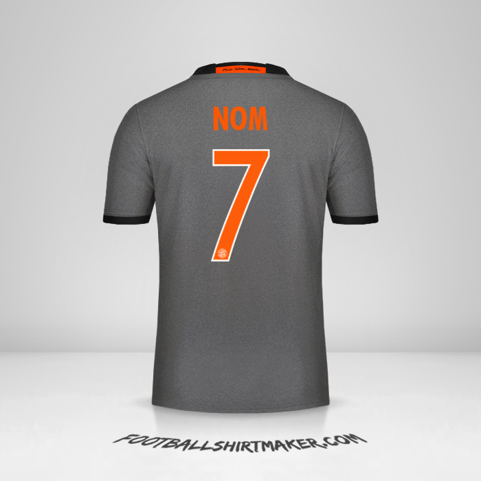 Maillot FC Bayern Munchen Cup 2016/17 Extérieur -  nom - 7