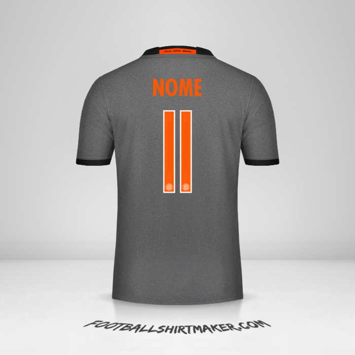 Maglia FC Bayern Munchen Cup 2016/17 Seconda -  nome - 11