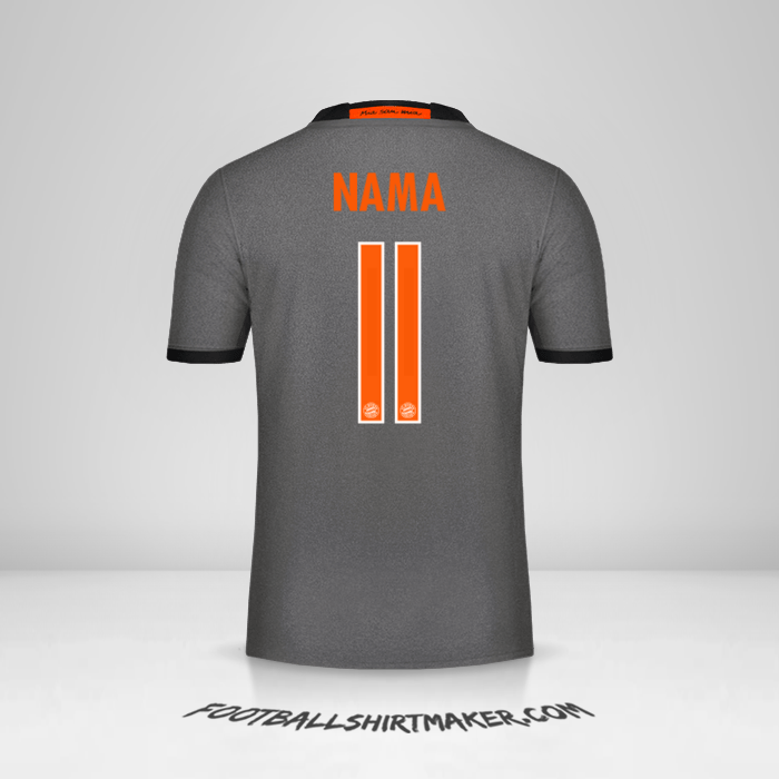 Jersey FC Bayern Munchen Cup 2016/17 Alternatif -  nama - 11