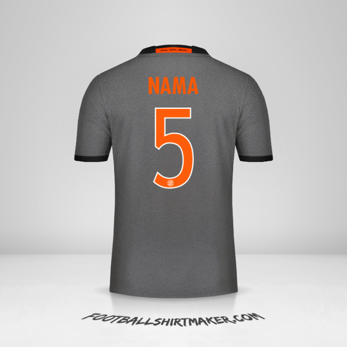 Jersey FC Bayern Munchen Cup 2016/17 Alternatif -  nama - 5