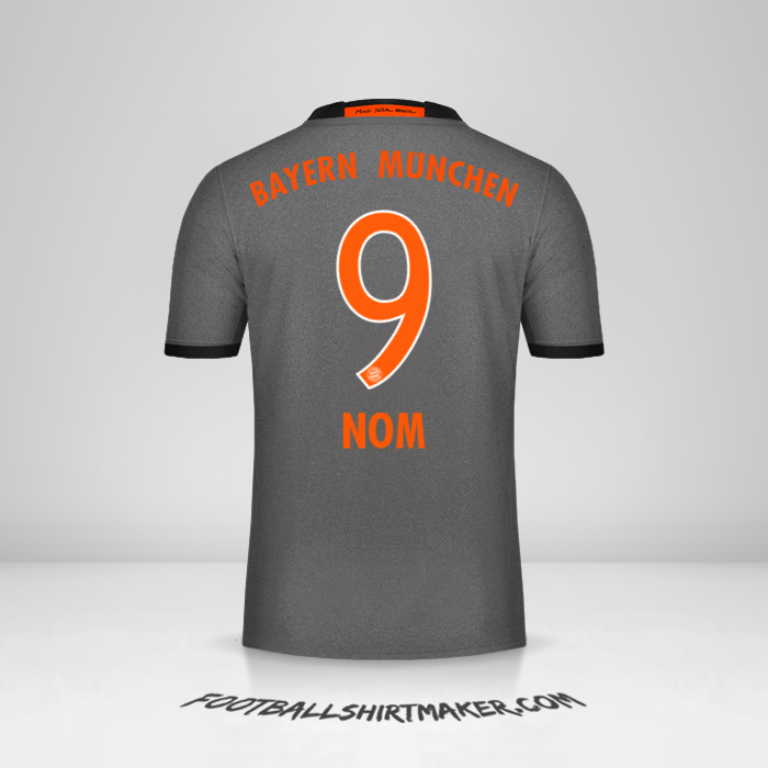 Maillot FC Bayern Munchen 2016/17 Extérieur -  nom - 9
