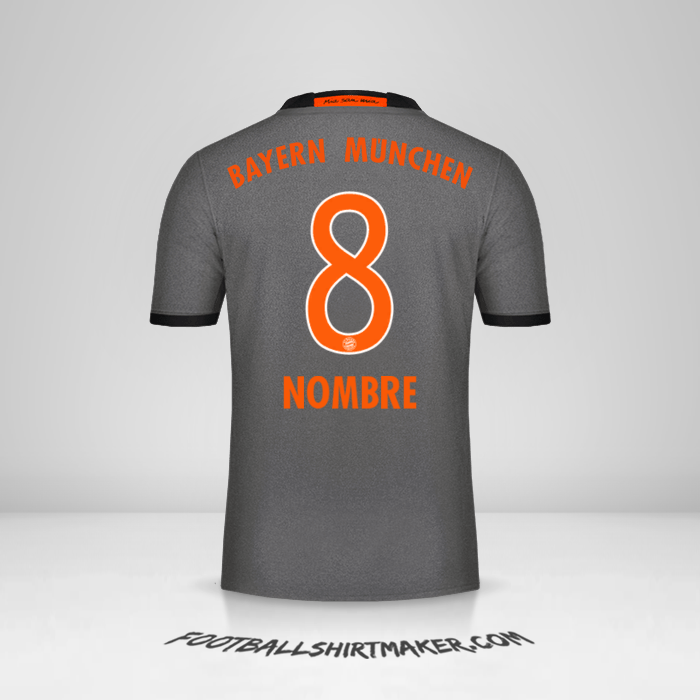 Camiseta FC Bayern Munchen 2016/17 Visita -  nombre - 8