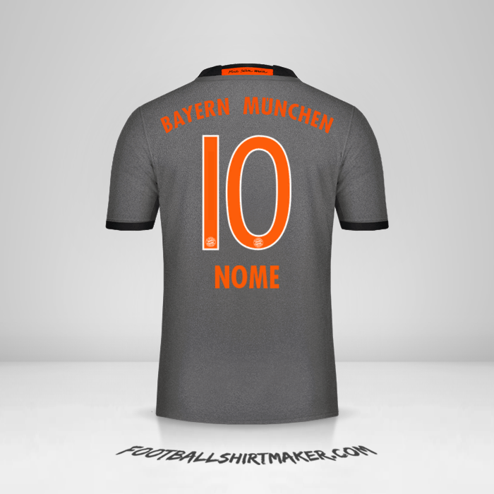 Maglia FC Bayern Munchen 2016/17 Seconda -  nome - 10