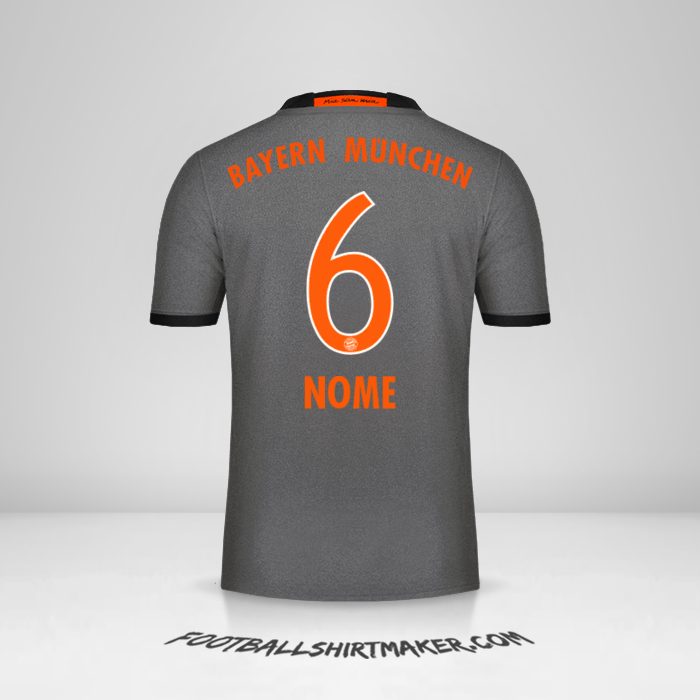 Maglia FC Bayern Munchen 2016/17 Seconda -  nome - 6