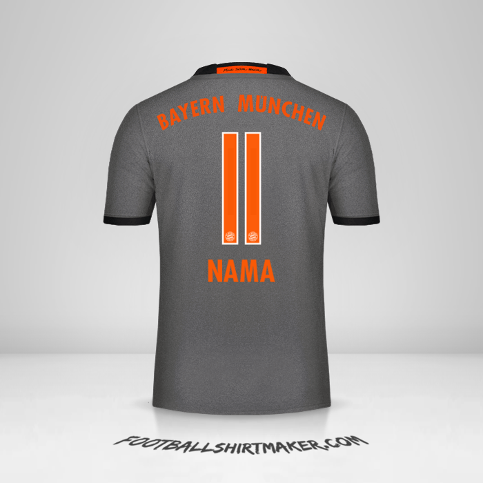 Jersey FC Bayern Munchen 2016/17 Alternatif -  nama - 11