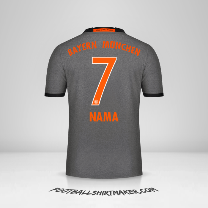 Jersey FC Bayern Munchen 2016/17 Alternatif -  nama - 7