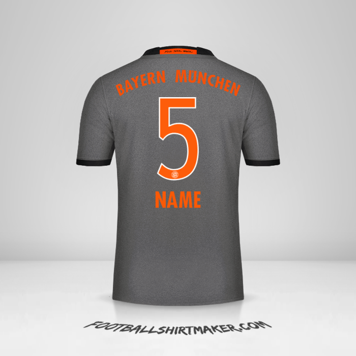 Trikot FC Bayern Munchen 2016/17 Auswärts -  name - 5