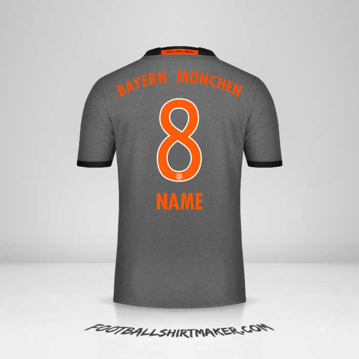 Trikot FC Bayern Munchen 2016/17 Auswärts -  name - 8