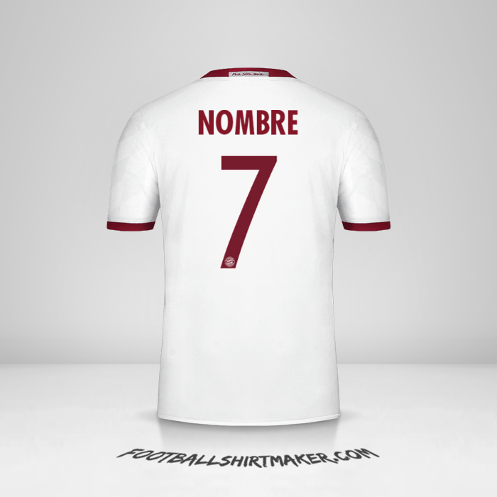 Camiseta FC Bayern Munchen Cup 2016/17 Tercera -  nombre - 7