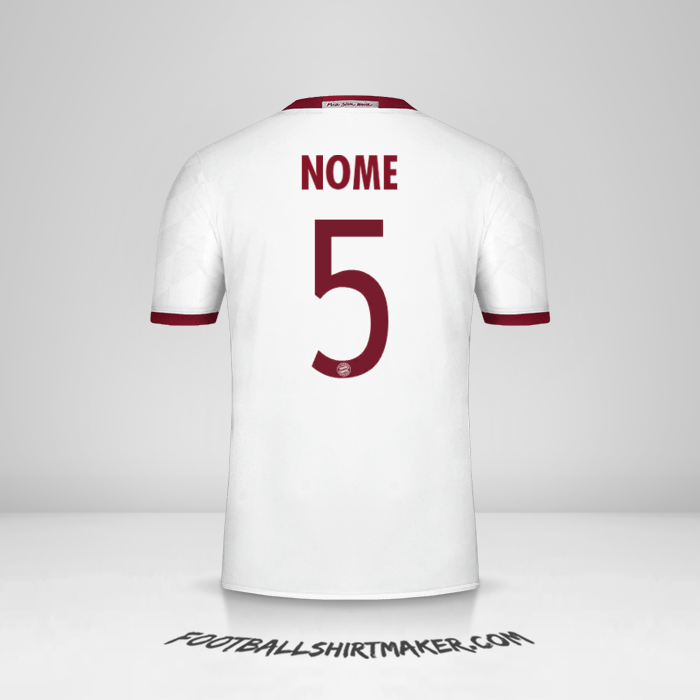 Camisa FC Bayern Munchen Cup 2016/17 Terceira -  nome - 5