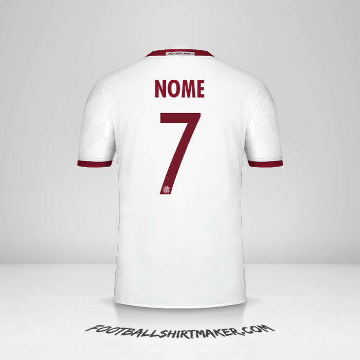 Camisa FC Bayern Munchen Cup 2016/17 Terceira -  nome - 7