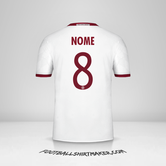 Camisa FC Bayern Munchen Cup 2016/17 Terceira -  nome - 8