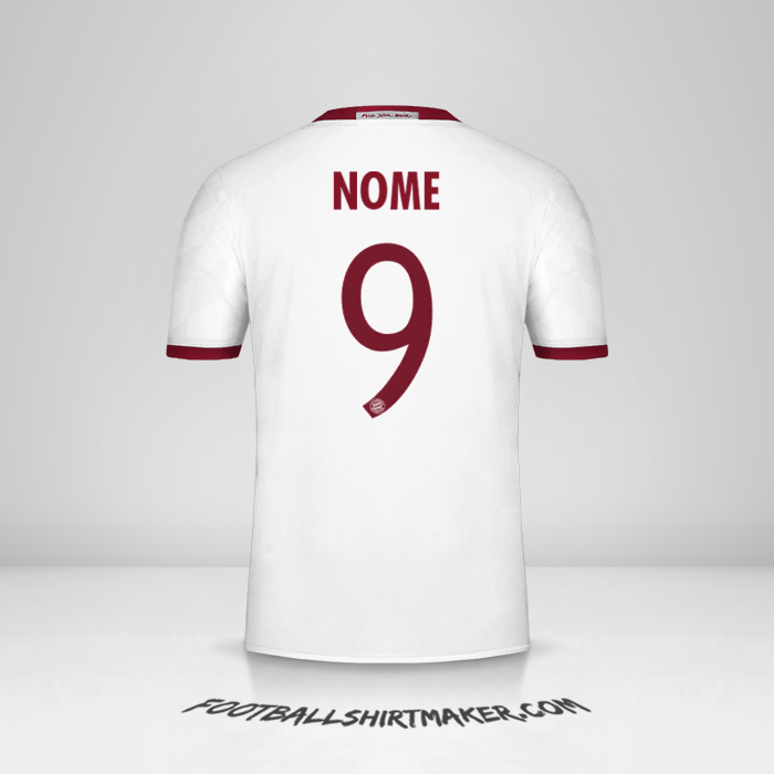 Maglia FC Bayern Munchen Cup 2016/17 Terza -  nome - 9