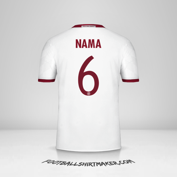 Jersey FC Bayern Munchen Cup 2016/17 Ketiga -  nama - 6