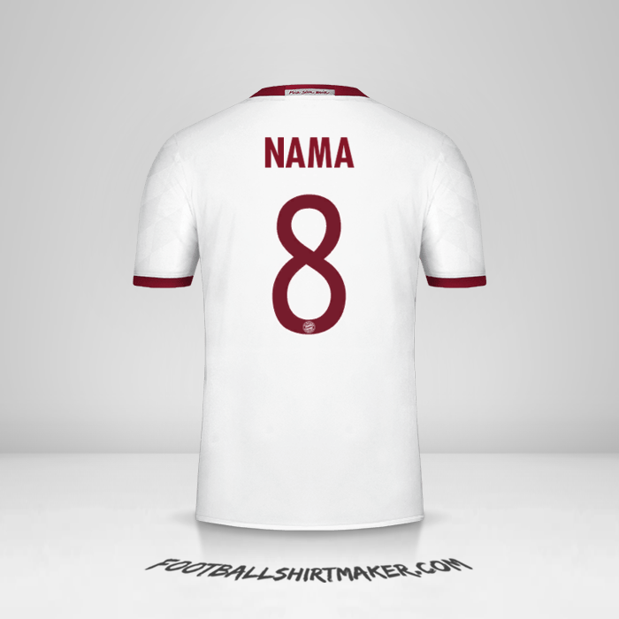 Jersey FC Bayern Munchen Cup 2016/17 Ketiga -  nama - 8